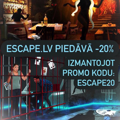 Discount on Escape.lv quests!