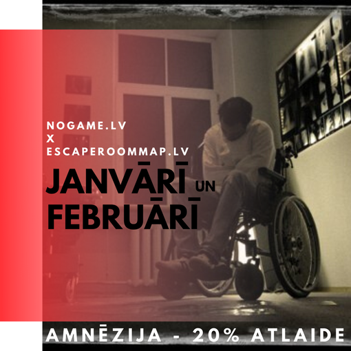 Whole january and february 25% discount to NoGAME room